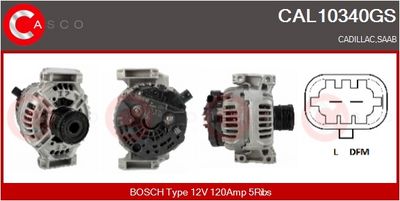 GENERATOR / ALTERNATOR CASCO CAL10340GS