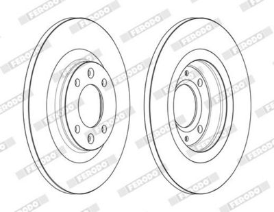 BREMSSCHEIBE FERODO DDF2511C 1