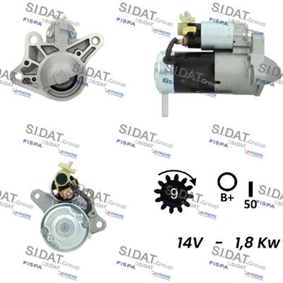 Стартер SIDAT S12MH0545 для MAZDA 6