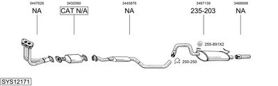 Изпускателна система BOSAL SYS12171
