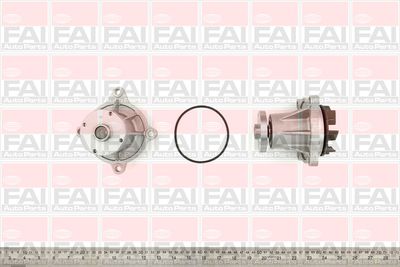 Водяной насос, охлаждение двигателя FAI AutoParts WP6420 для HYUNDAI H350