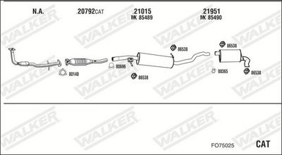 Изпускателна система WALKER FO75025