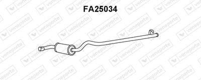 Глушитель выхлопных газов конечный VENEPORTE FA25034 для FIAT TIPO