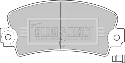 Комплект тормозных колодок, дисковый тормоз BORG & BECK BBP1233 для ALPINE A610