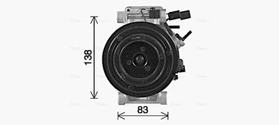 COMPRESOR CLIMATIZARE AVA QUALITY COOLING KAK314 1