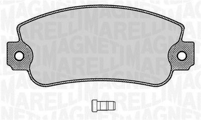 Комплект тормозных колодок, дисковый тормоз MAGNETI MARELLI 363916060212 для FIAT 147