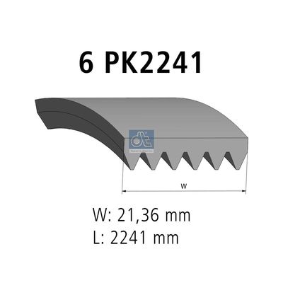пистов ремък DT Spare Parts 4.81429