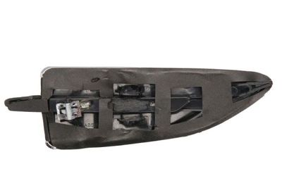Garneerstroken voor spatbord/zijkant Aan de voorkant Links (zwart, met verchroomde streep) past: FORD KUGA II 01.17-12.19