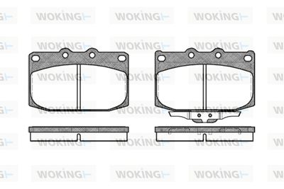 Комплект тормозных колодок, дисковый тормоз WOKING P5283.02 для MAZDA RX-7