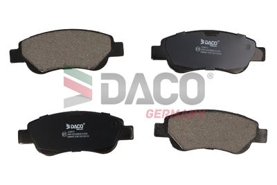 Комплект тормозных колодок, дисковый тормоз DACO Germany 324572 для PEUGEOT 108