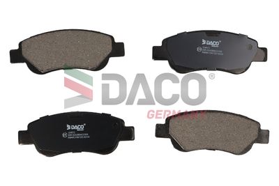 Комплект тормозных колодок, дисковый тормоз DACO Germany 324572 для CITROËN C1