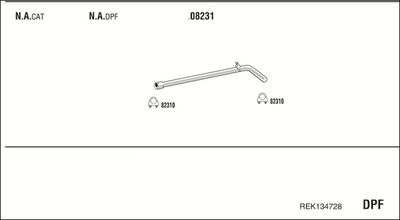 Układ wydechowy WALKER REK134728