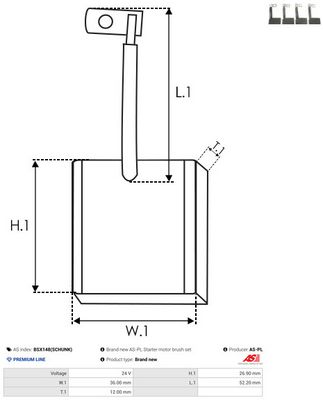 PERIE ELECTROMOTOR AS-PL BSX148SCHUNK 1