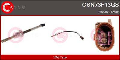 Čidlo, teplota výfukových plynů CASCO CSN73F13GS