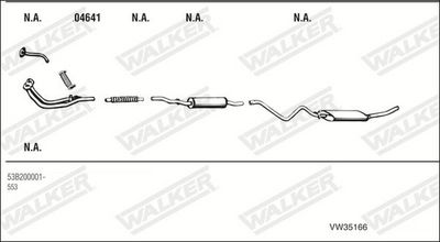 Изпускателна система WALKER VW35166