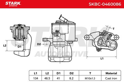 спирачен апарат STARK SKBC-0460086