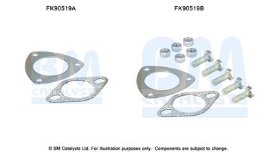 Монтажный комплект, катализатор BM CATALYSTS FK90519 для HYUNDAI LANTRA