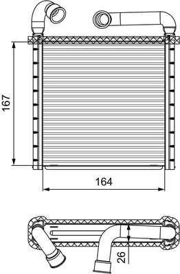 VALEO Kachelradiateur, interieurverwarming (811506)