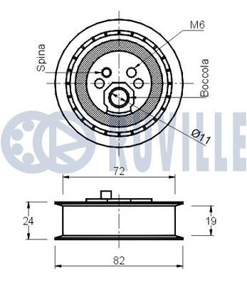SPANNROLLE ZAHNRIEMEN RUVILLE 540140 1
