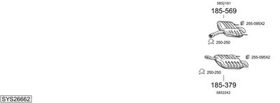 SISTEM DE ESAPAMENT BOSAL SYS26662