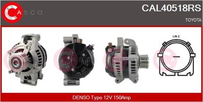 GENERATOR / ALTERNATOR CASCO CAL40518RS