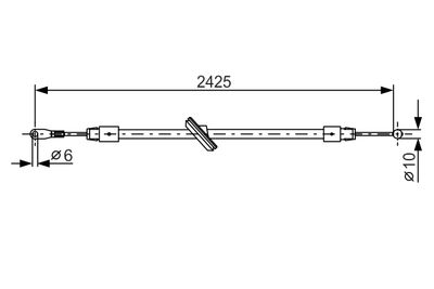 Cable Pull, parking brake 1 987 482 031