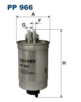 FILTRON PP 966 Топливный фильтр  для FIAT STRADA (Фиат Страда)