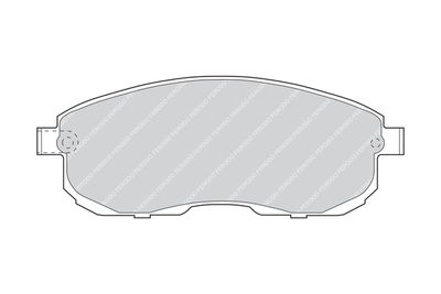 Комплект тормозных колодок, дисковый тормоз FERODO FDB691 для NISSAN MAXIMA