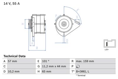 Alternator 0 986 035 641