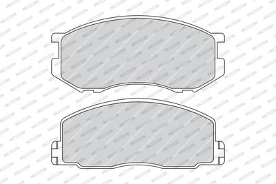 BREMSBELAGSATZ SCHEIBENBREMSE FERODO FDB306 1
