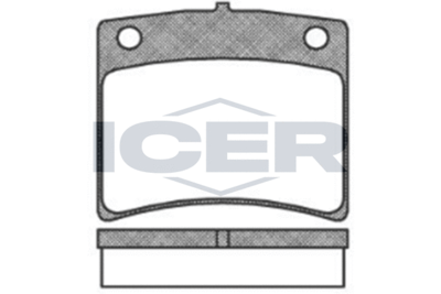 Комплект тормозных колодок, дисковый тормоз ICER 180345 для NISSAN CEDRIC