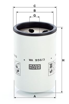 KüHLMITTELFILTER MANN-FILTER WA9563 1
