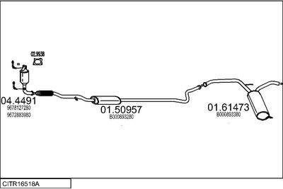 SISTEM DE ESAPAMENT MTS CITR16518A105910