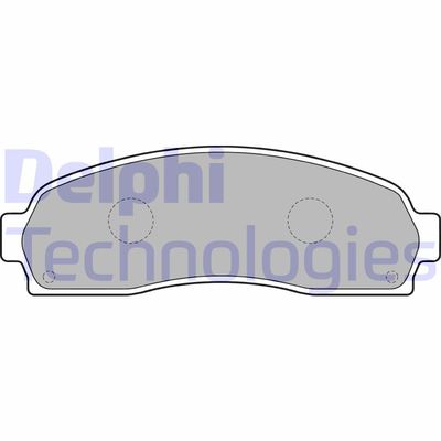 Комплект тормозных колодок, дисковый тормоз DELPHI LP1757 для FORD USA EXPLORER