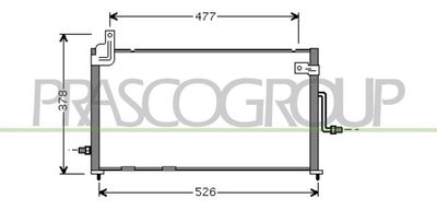 Конденсатор, кондиционер PRASCO DW322C001 для DAEWOO MATIZ