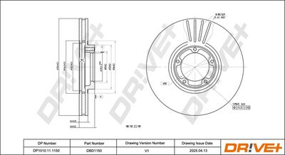 спирачен диск DR!VE+ DP1010.11.1150