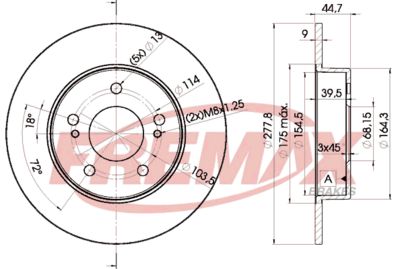 FREMAX BD-5059 Тормозные диски для NISSAN MAXIMA / MAXIMA QX V (A33)