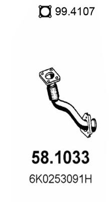 Výfuková trubka ASSO 58.1033
