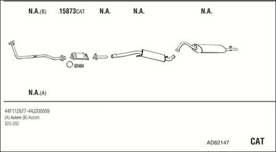SISTEM DE ESAPAMENT WALKER AD62147