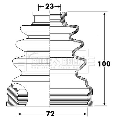 Bellow, drive shaft Borg & Beck BCB6298