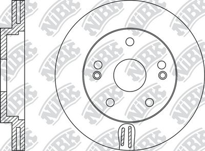NiBK RN1408 Тормозные диски  для HONDA ACCORD (Хонда Аккорд)