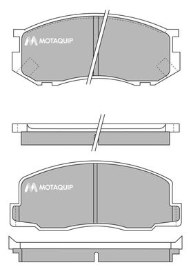 Комплект тормозных колодок, дисковый тормоз MOTAQUIP LVXL456 для TOYOTA STARLET
