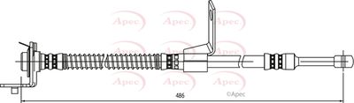 Brake Hose APEC HOS4139