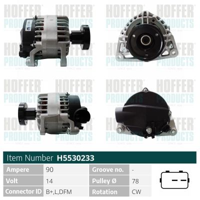 Генератор WILMINK GROUP WG2263682 для FORD FIESTA