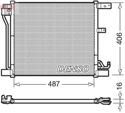 DENSO DCN46018 Радиатор кондиционера  для NISSAN JUKE (Ниссан Жуkе)