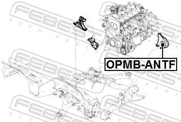 SUPORT MOTOR FEBEST OPMBANTF 1