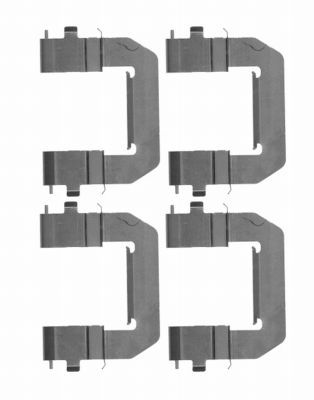 Комплектующие, колодки дискового тормоза HELLA 8DZ 355 204-221 для SAAB 9-5