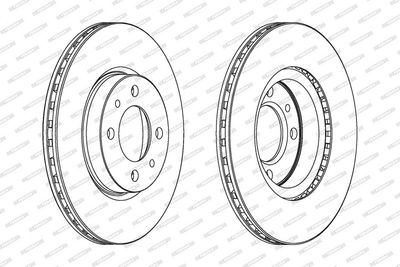 BREMSSCHEIBE FERODO DDF521C 1