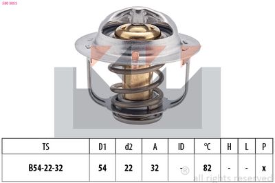 Termostat, środek chłodzący KW 580 305S