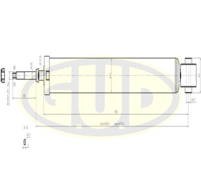 G.U.D. GSA344816 Амортизаторы  для NISSAN JUKE (F15) 1.6 DIG-T